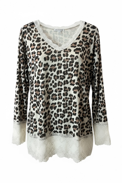 LOLA - TOP SOUS VÊTEMENT ROULEAU LEOPARD JUSQU'A LA TAILLE 54