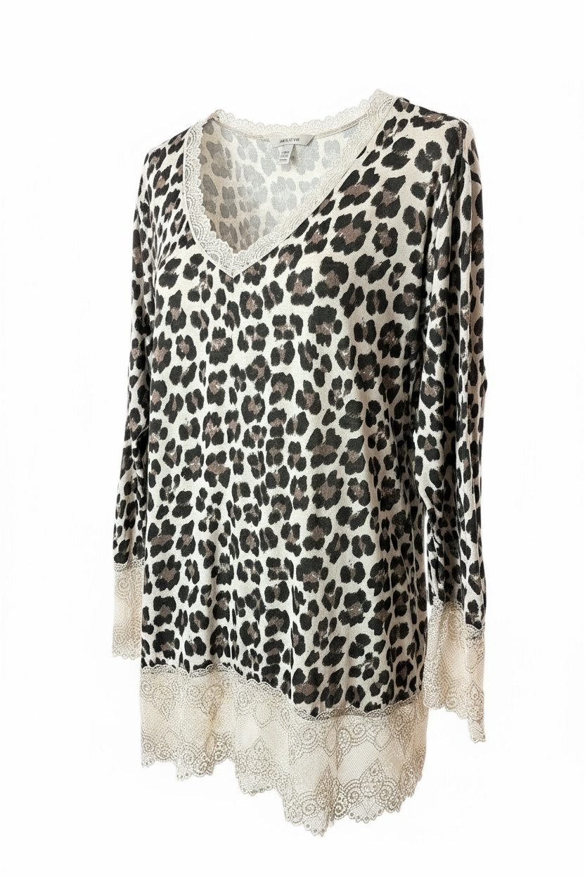 LOLITA - TOP SOUS VÊTEMENT ROULEAU LEOPARD JUSQU'A LA TAILLE 54/56