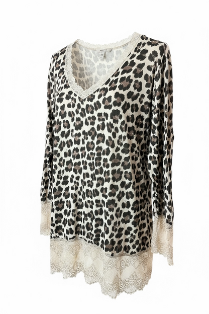 LOLITA - TOP SOUS VÊTEMENT ROULEAU LEOPARD JUSQU'A LA TAILLE 54/56