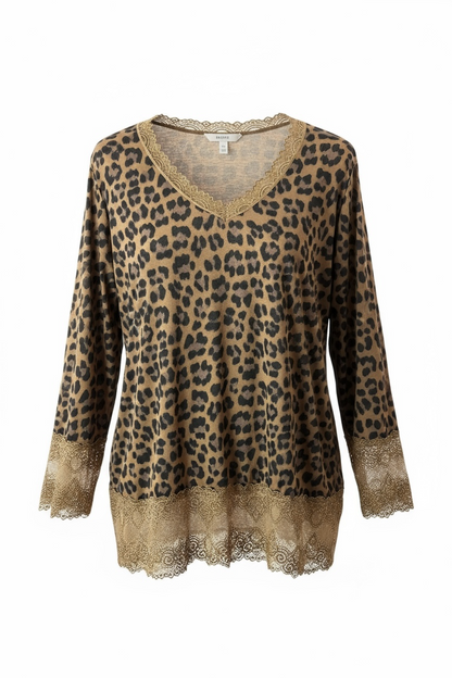 LOLITA - TOP SOUS VÊTEMENT ROULEAU LEOPARD JUSQU'A LA TAILLE 54/56