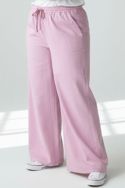 TONY - PANTALON DROIT ROSE TAILLE 54 A 58/60