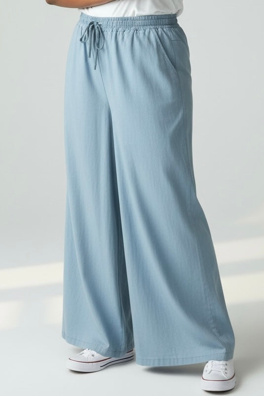 TONY - PANTALON DROIT BLEU CIEL TAILLE 54 A 58/60