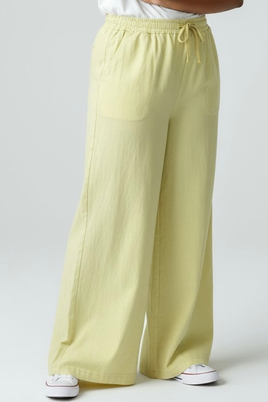 TONY - PANTALON DROIT JAUNE TAILLE 54 A 58/60