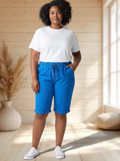 SACHA - BERMUDA BLEU IMPERIAL JUSQU'A LA TAILLE 50/52