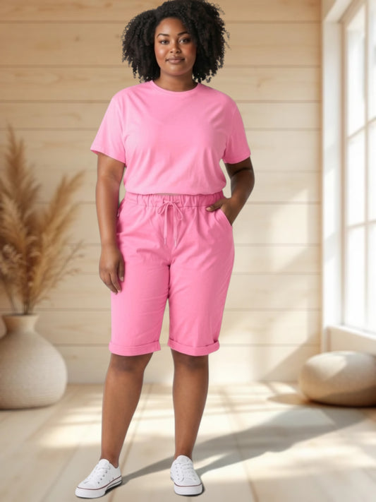 SACHA - BERMUDA ROSE JUSQU'A LA TAILLE 50/52